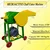 Chaff Cutter/Grass Cutter Machine, With 3 Hp Motor